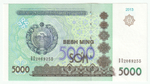 Uzbekistan, 5 000 Soʻm, 2013, UNC