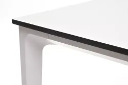 "Малага" обеденный стол из HPL 90х90см, цвет молочный, каркас белый