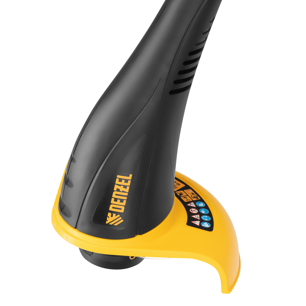 Триммер электрический TE-350, 350 Вт, 260 мм, катушка полуавтомат Denzel