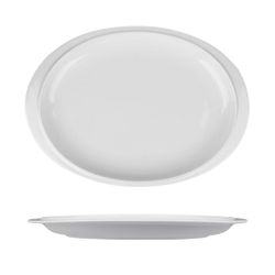 Блюдо овальное 30*21,5 см h3 см с бортом белое фарфор NEW P.L. Proff Cuisine [3]