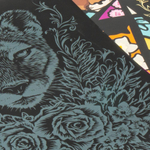 Гравюра золото 18*24см "Гордая пума" (Lori)