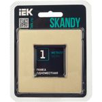 SKANDY Рамка 1-местная SK-F31Sh металл шампань IEK