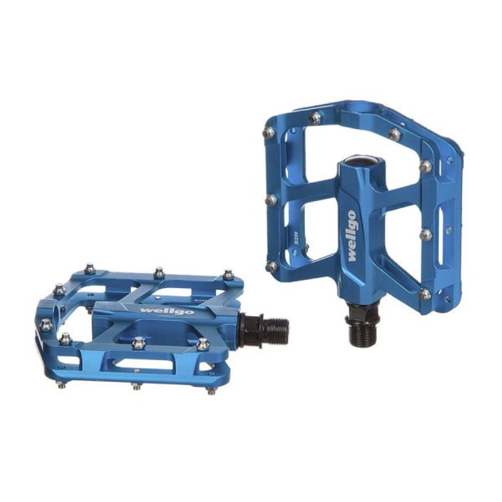 Педали STG B299, алюм,ось 9/16, пром. подшип,платформа с шип,синий Х88795