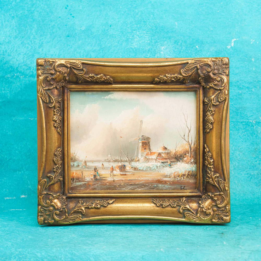 Голландский пейзаж с мельницей