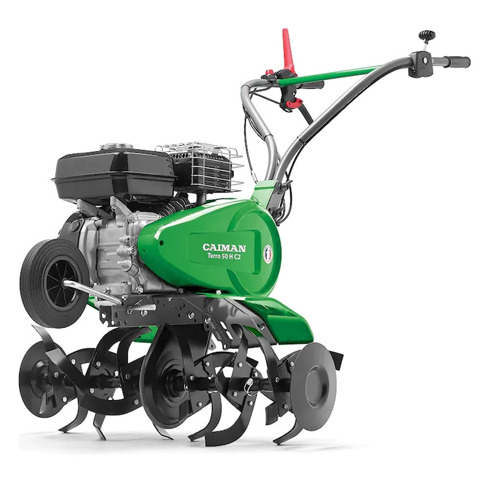 Caiman Terro 50H C2 культиватор бензиновый с комплектом окучника, грунтозацепами 01-010101-0040