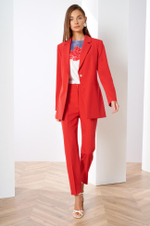 3830 Брюки женские (красный)