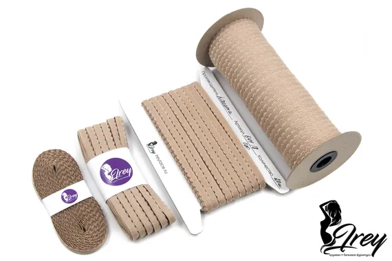 030 641/8 Резинка отделочная Lauma 8 мм, кофе с молоком 030