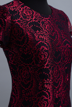 Платье женское 1503ог, красный #226К051503ог