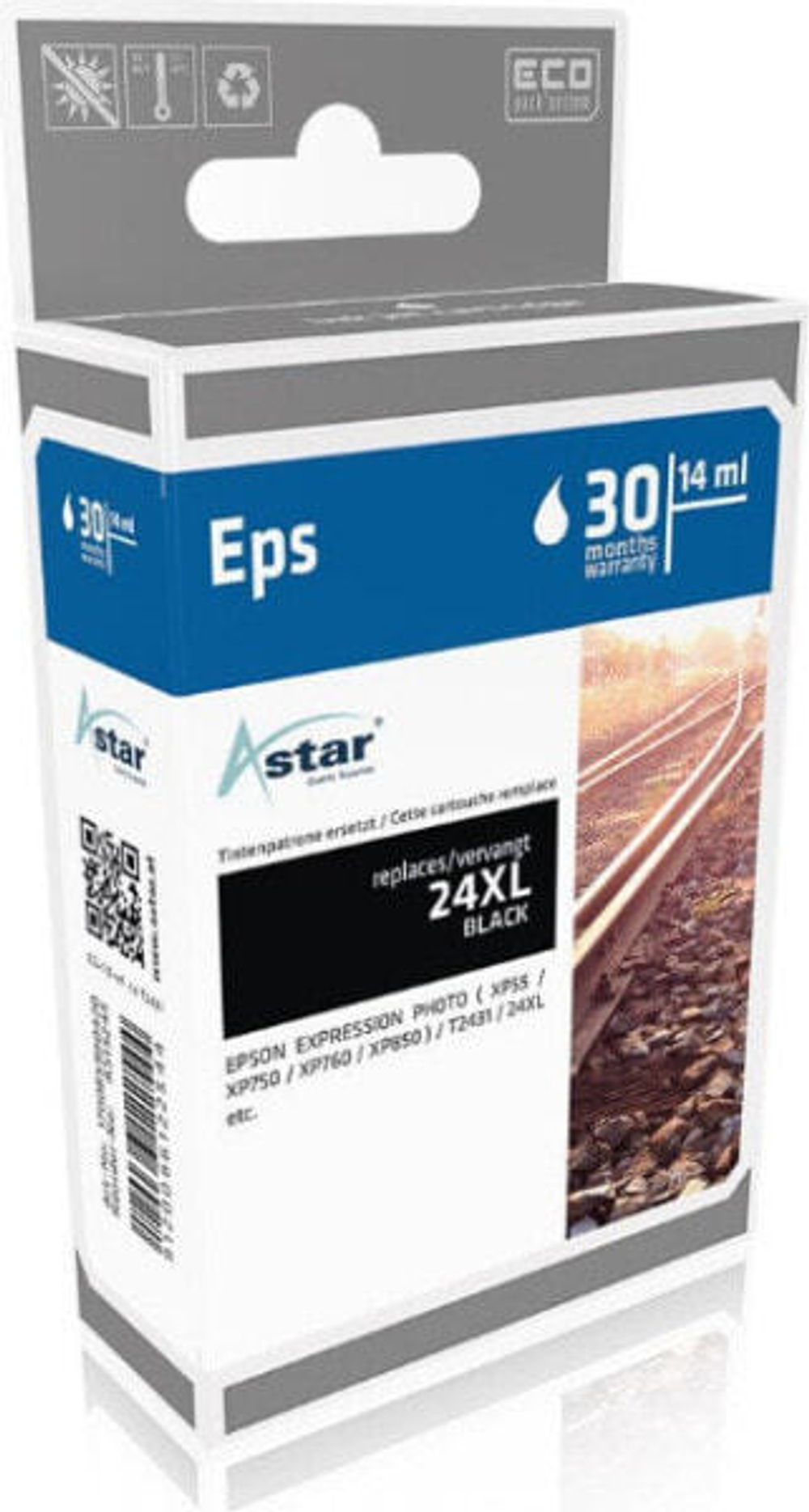 Картриджи Астар АС15245. Тип черных чернил: Чернила на основе пигмента, Объем черных чернил: 14 мл, Выход страницы черными чернилами: 500 страниц