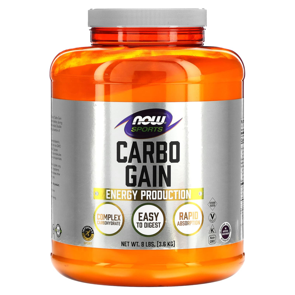 NOW Foods, Sports, Carbo Gain, 8 фунтов (3629 г)