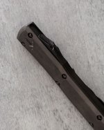 Автоматический складной нож Vespa Marfione Custom Knives Ultratech Hellhound Blackwash M390 119-1DLCBKS (черный-черный)