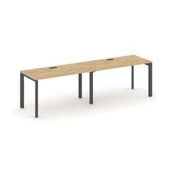 Style Project Рабочая станция односторонняя SN-59P.ORS-004 Тиквуд Светлый/Металл Антрацит/Черный Заг