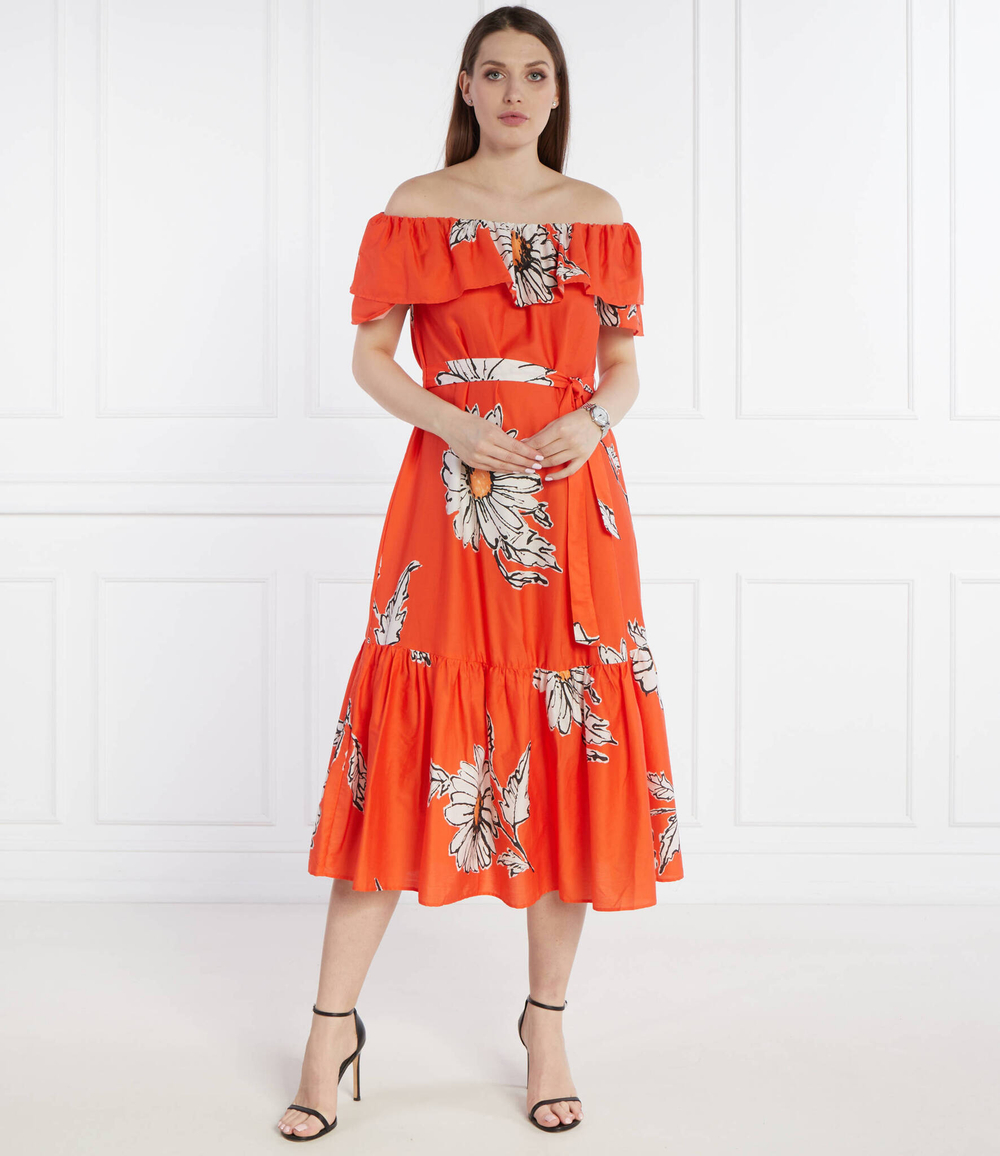 Платье с ремешком Desigual - оранжевый(24SWVW02)
