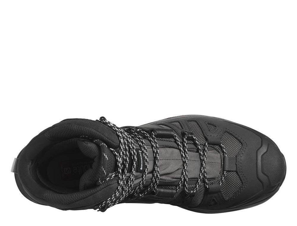 Кроссовки для бега мужские Salomon Quest 4 Gore-Tex M черно-серые