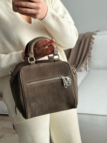 Сумка из натуральной замши