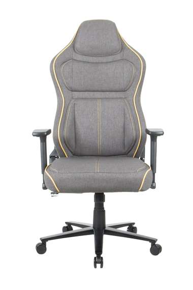 Офисное кресло Chairman CH31 темно серый с желтым кантом