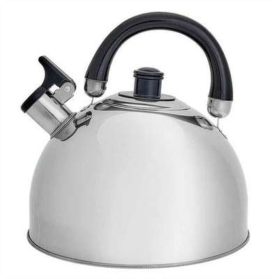 Чайник со свистком 4,5 л из нержавеющей стали, индукционное дно WEBBER BE-0528 черный