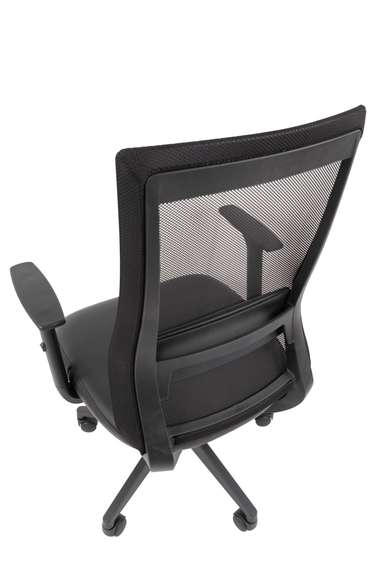 Офисное кресло Chairman 500LT Россия экокожа черный/TW-01 черный Б/П