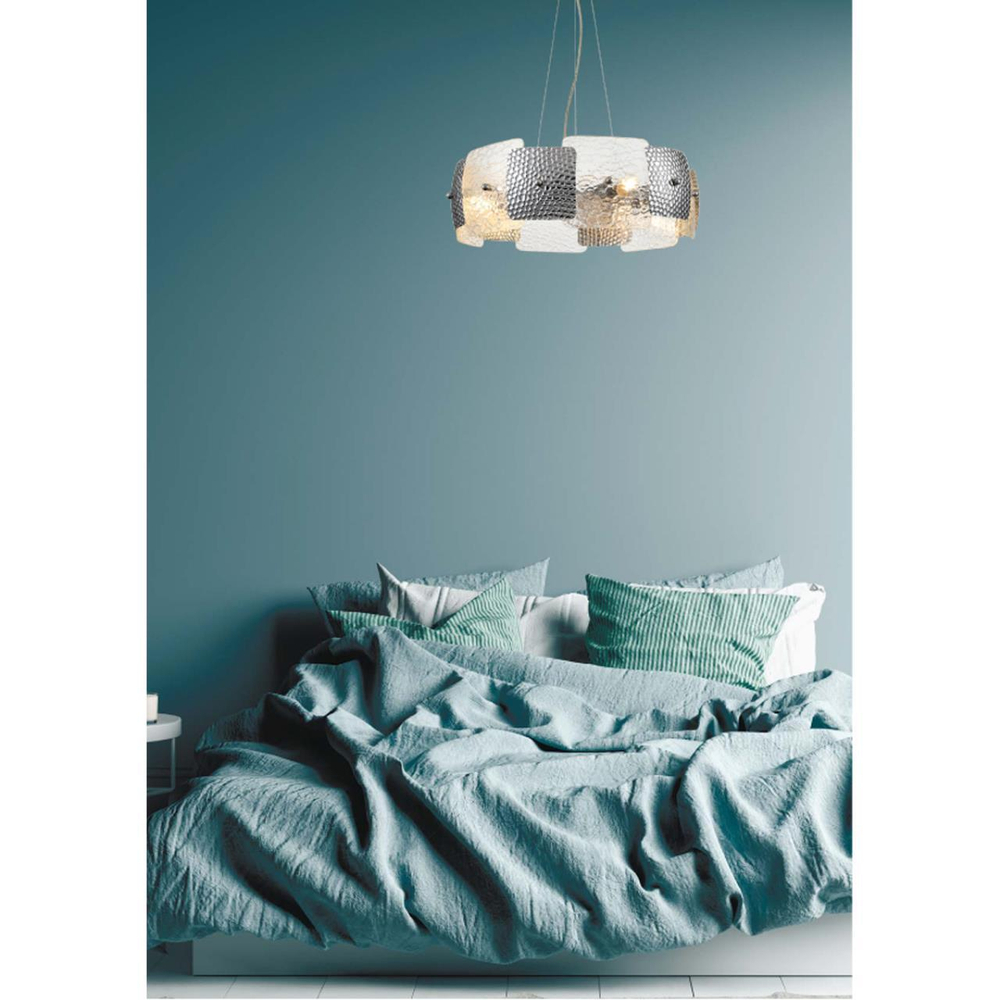 6588/6 MODERNI LN25 146 хром/тонированное стекло, металл/стекло Люстра подвесная E14 6*40W 220V LIBERTI