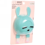 Набор косметический «Beauty», две кисти и чаша, цвет мятный, 15,5*2см