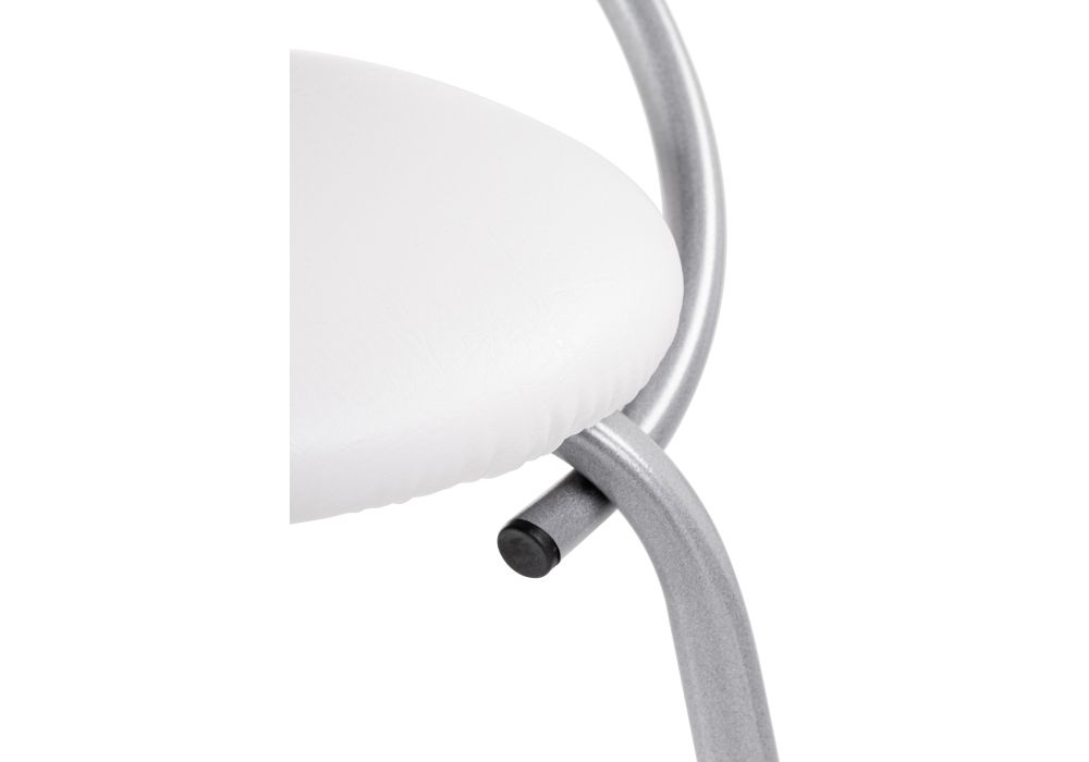 Стул на металлокаркасе Tankard белый полимер / светлый мусс