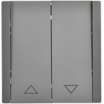 FORTE&PIANO Выключатель жалюзи 10А FP511 сталь IEK