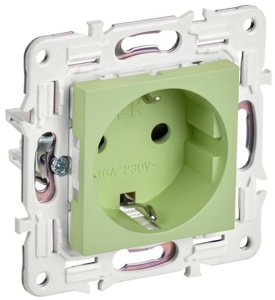 Розетка SKANDY 16А с заземл. защ. шторки SK-R04G мятный IEK SK-R14-16-K06 Розетка SKANDY 16А с заземл. защ. шторки SK-R04G мятный IEK SK-R14-16-K06