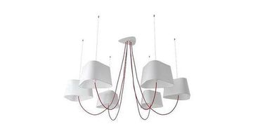 DesignHeure Lu6mnb —  Lustre 6 abat-jour Moyen Nuage