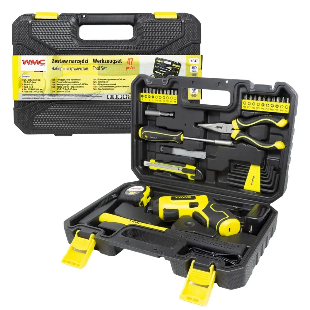 Набор инструментов 47 предметов WMC TOOLS 1047 WMC TOOLS WMC-1047