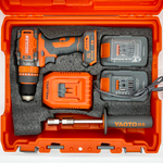 Шуруповерт бесщеточный аккумуляторный электрический Yaoto bs 128V, дрель в кейсе, 2 АКБ LI-ION 6 Ач