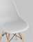 Eames Style DSW светло-серый пластик, стальной каркас, натуральный массив бука