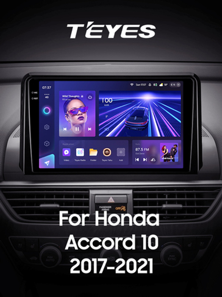 Teyes CC3 2K 9"для Honda Accord 10 CV X 2017-2021