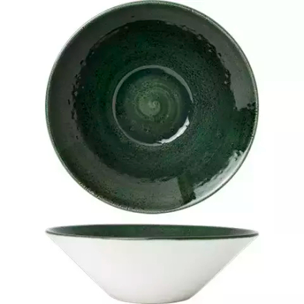 Салатник «Везувиус Бернт Эмералд» фарфор 0,8л D=205,H=95мм зелен