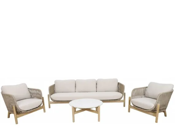 Комплект уличной мебели Talara, трехместный диван, 2 кресла, столик