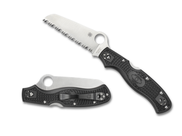 Складной нож Spyderco Rescue C14SBK3 c клинком из стали VG-10, рукоять FRN