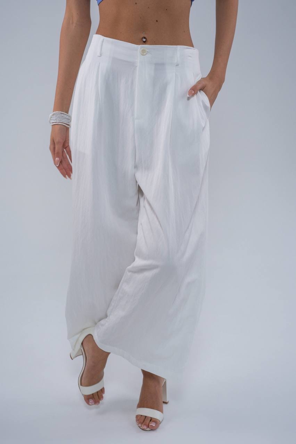 Брюки палаццо из тенсела