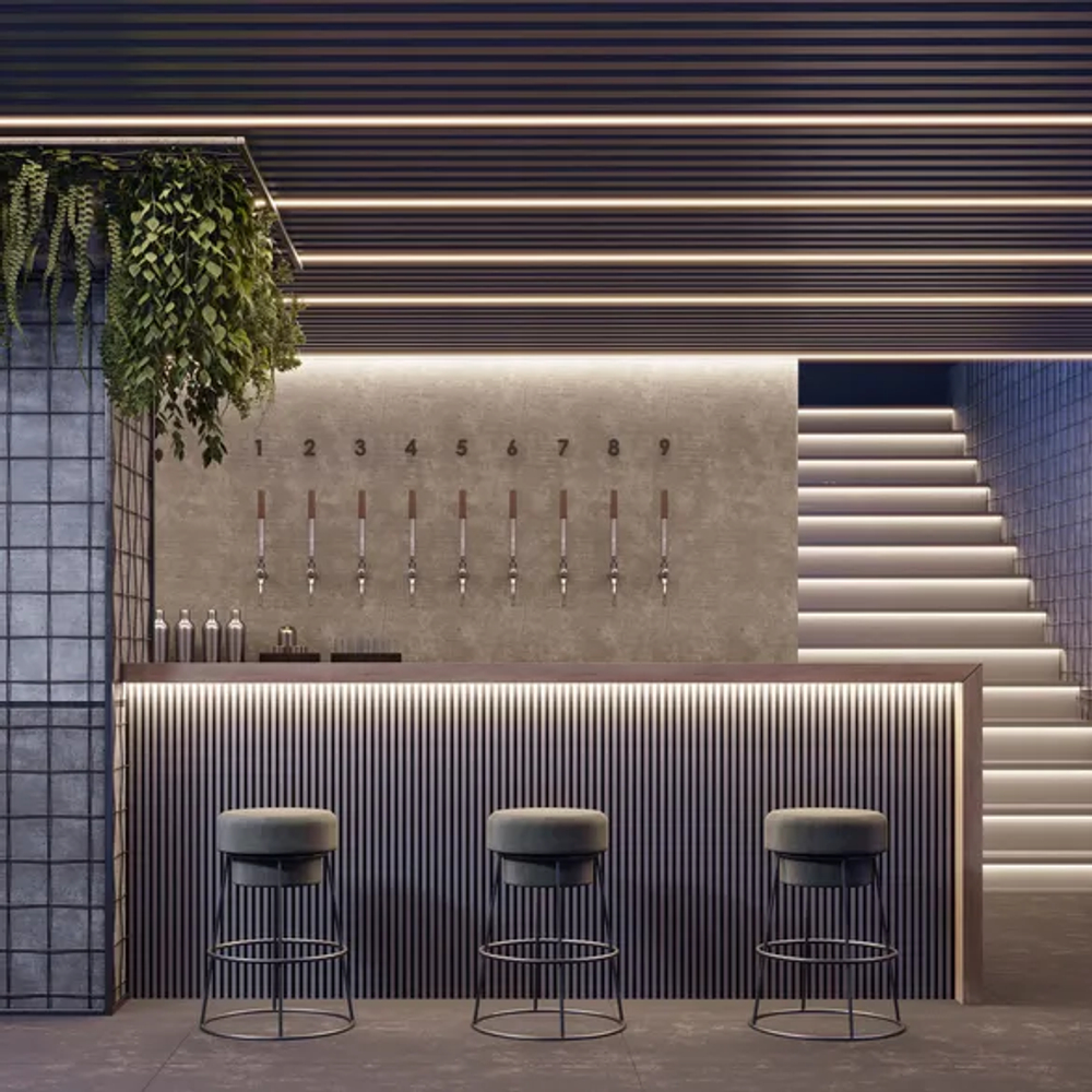 Профиль MIC-FS-2000 ANOD BLACK (Arlight, Алюминий) 040019