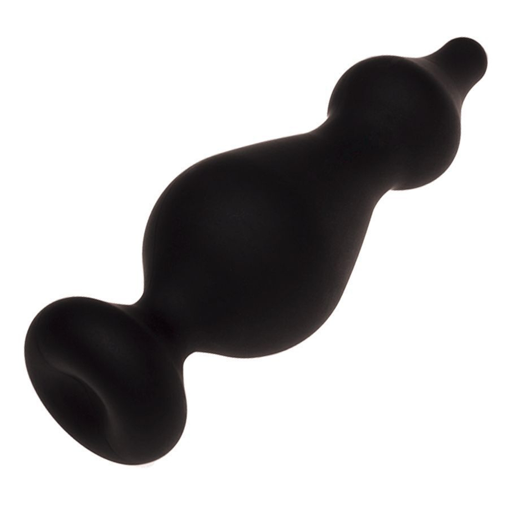 Черная анальная втулка Amuse L - 13,8 см. (Цвет: черный)