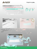 Клавиатура A4Tech Fstyler белый/серый (FBK25)