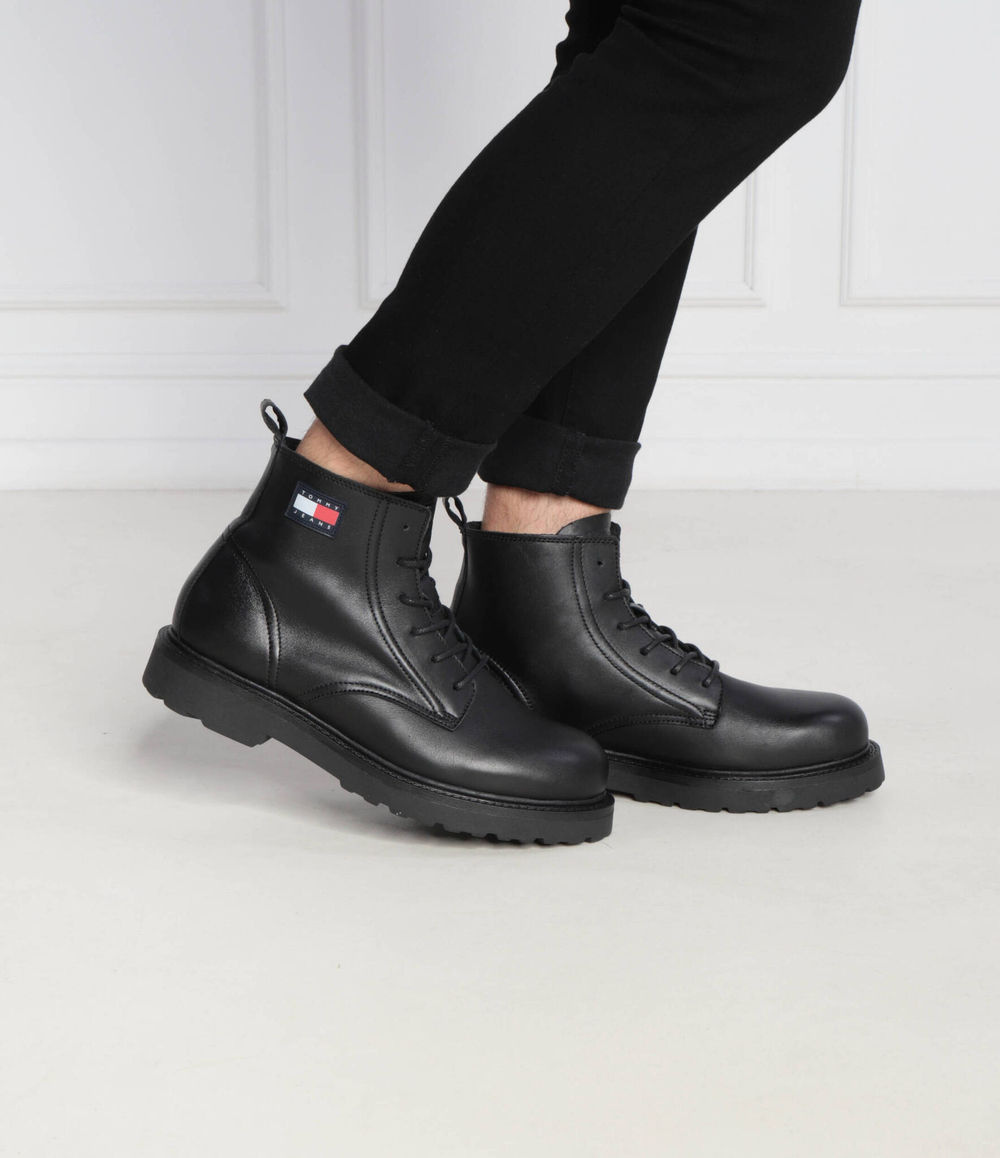 Кожаная обувь tjm ruberized lace up Tommy Jeans - черный(EM0EM01276)