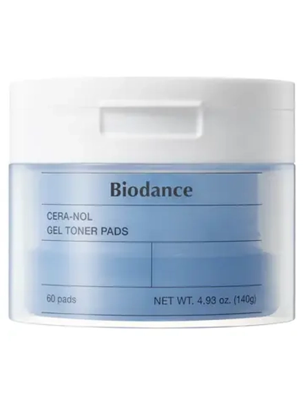 Biodance Увлажняющие гелевые тонер-пэды для восстановления барьера Cera-Nol Gel Toner Pads 60 шт