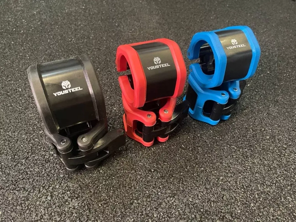 Пластиковые замки, красные, пара