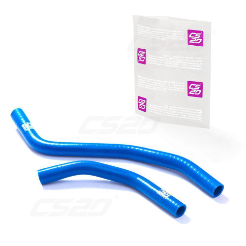 Патрубки отопителя Калина ВАЗ 1118 Калина силикон синий 2шт Profi CS-20
