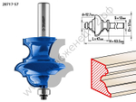 ЗУБР 57x47,6мм, хвостовик 12мм, фреза кромочная фигурная №6(многопрофильная)