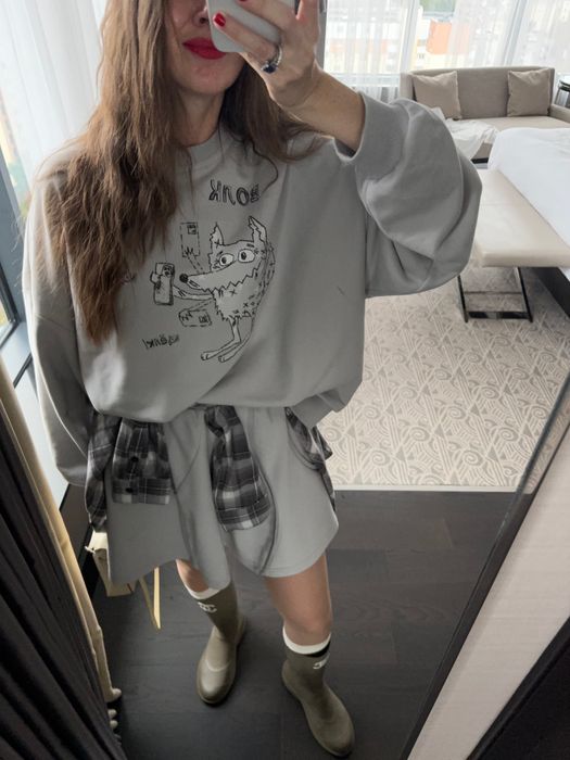 СВИТШОТ РЕНА ДЫМЧАТЫЙ ВОЛК ЩЕЛК