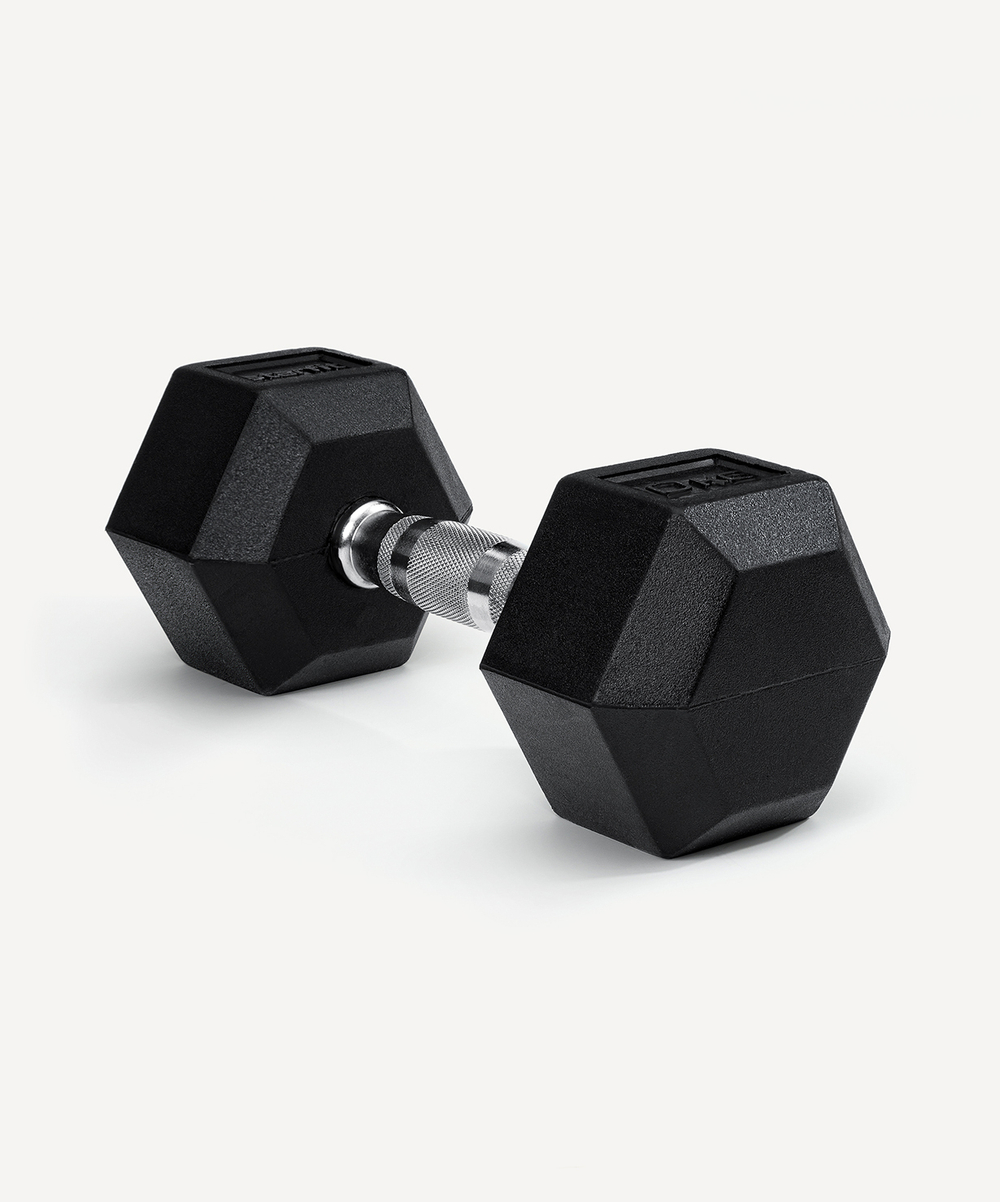 Гантель гексагональная DB-301 10 кг, обрезиненная, черный