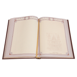 Ежедневник А5 «ФСБ-2» с накладкой покрытой никелем