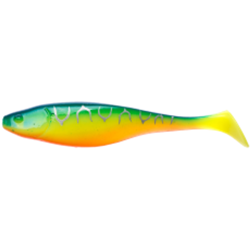 Мягкая приманка Narval Commander Shad 140мм  #002 3шт Blue Back Tiger