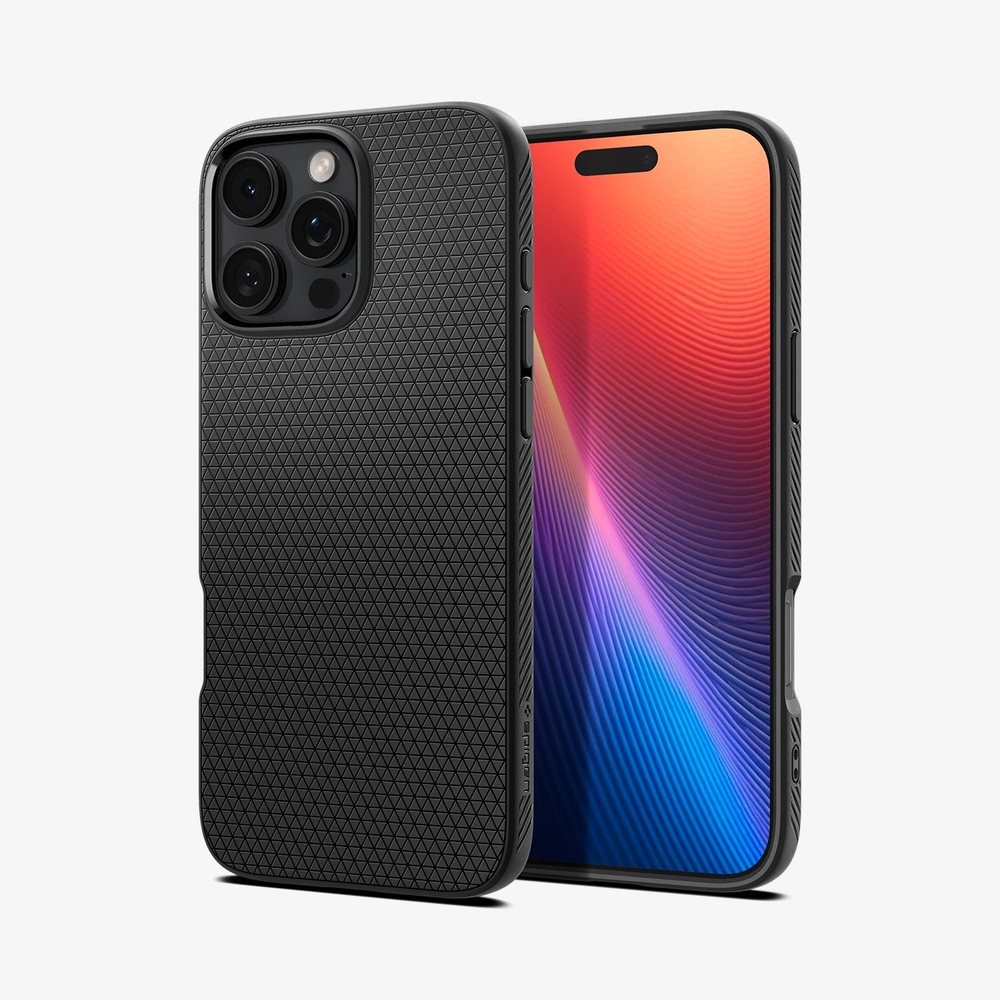 Чехол Spigen Liquid Air, matte black - iPhone 16 Pro Max