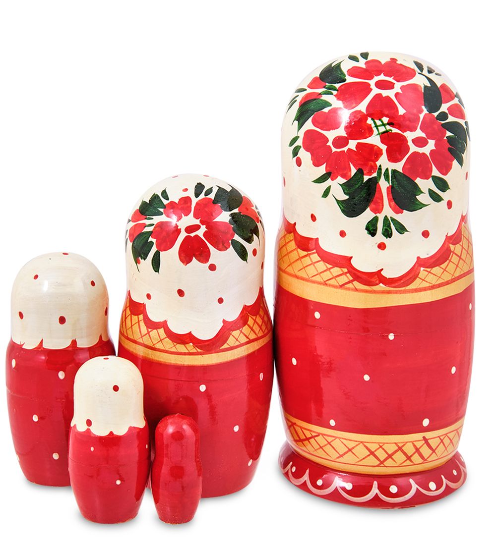 Народные промыслы МР-10/30 Матрешка 5-кукольная (Вятская)